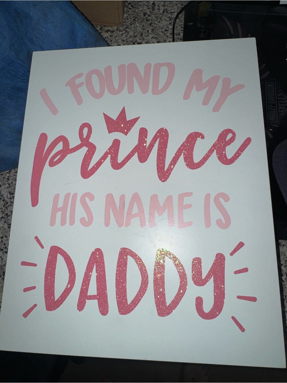 Hobby Lobby White Price and Label Sticker on Wood Backing